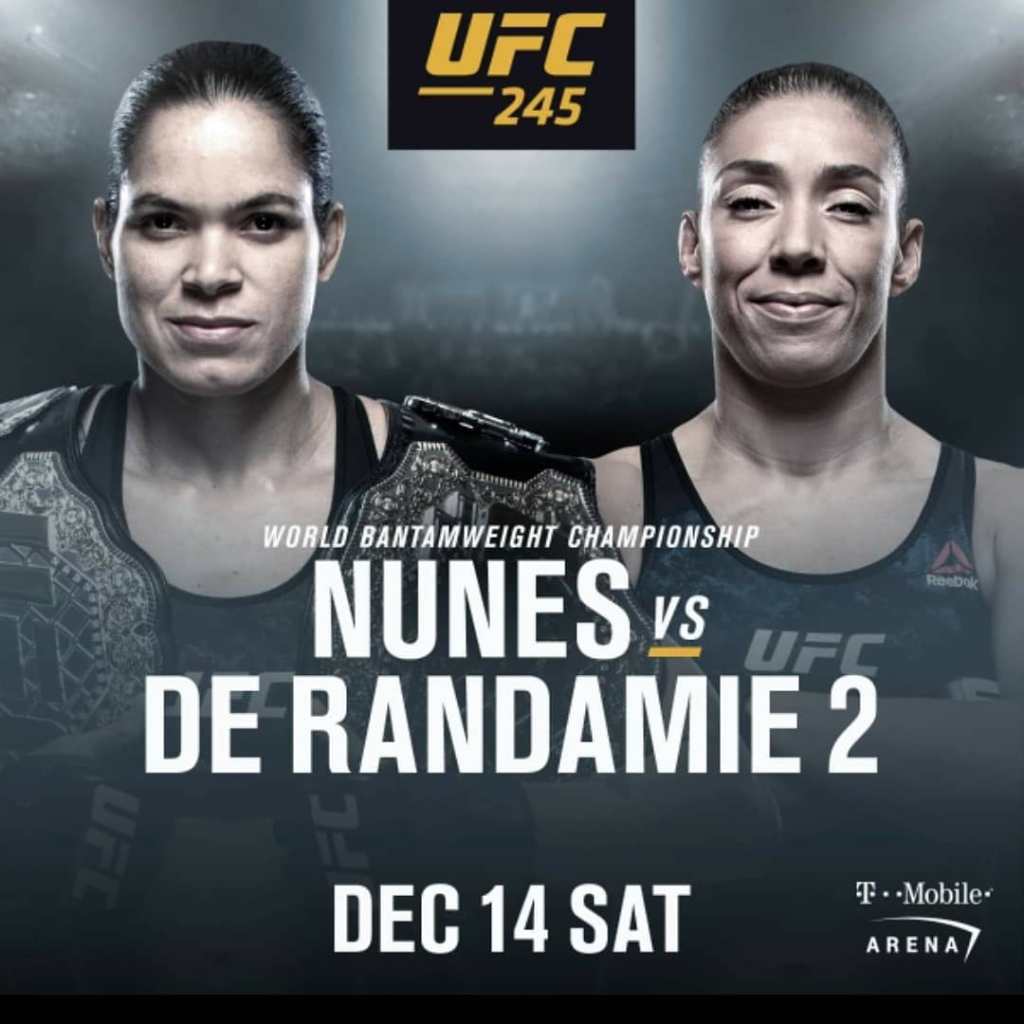 Amanda Nunes busca defender su título gallo ante Germaine de Randamie